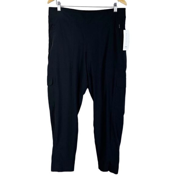 NWT $98 -ATHLETA- Black Chelsea Cargo Lined Pants, Plus Size 16 Style #631619 - Picture 2 of 13